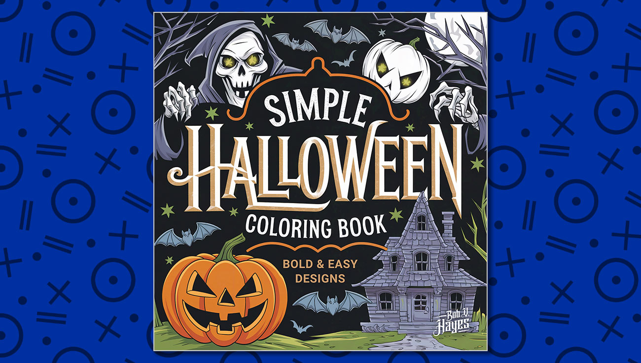 Simple Halloween Coloring Book - Bold & Easy Designs