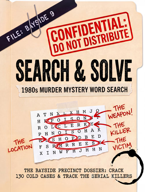 Search & Solve: 1980s Murder Mystery Word Search